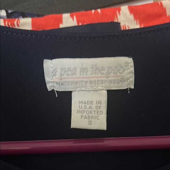 Maternity Blue Ruched Sheath Mini Dress - Picture 6 of 6